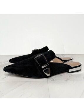 Paolo Ace Pointed Toe Buckle Mule 6M